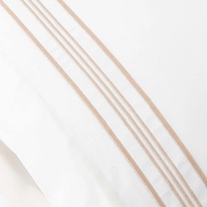 Karaca Home White Collection Freya Perkal-Bettwäsche-Set (Doppelbett)