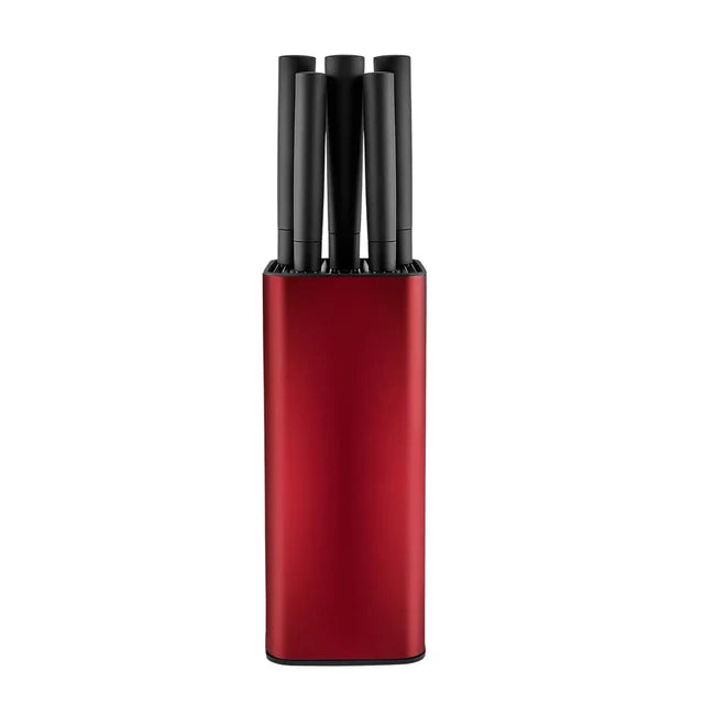 Karaca Grammy Messerblock, 6-tlg, Rot