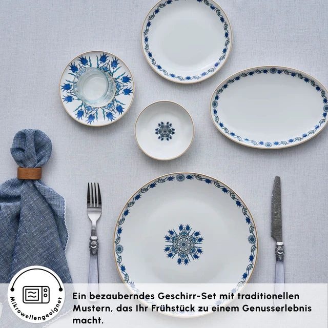 Karaca İznik 26-teiliges 6-Personen Frühstücksset