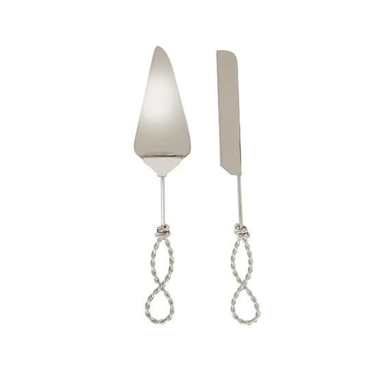 Karaca Leaf Serviermesser und Spatel Set, Gold
