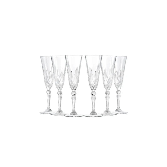 Rcr Melodia Champagner Glas, 6 teilig