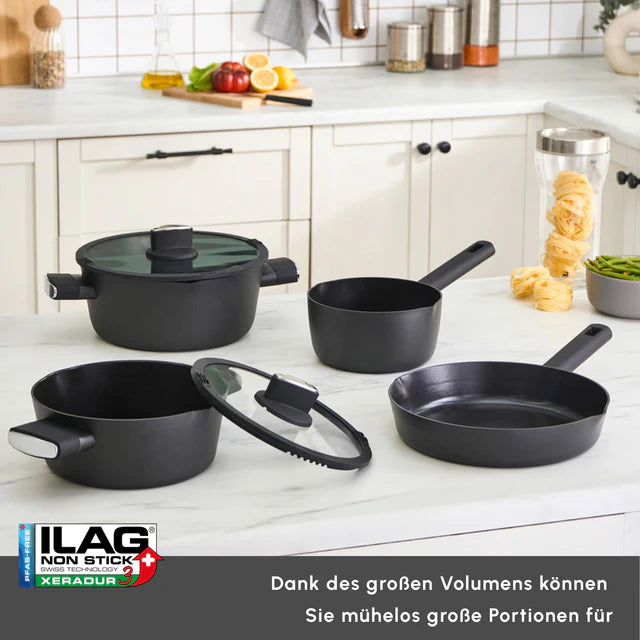 Karaca Swiss Crystal Midnight Keramik Kochgeschirr, 6tlg