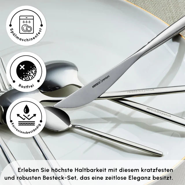 KARACA MILD BESTECKSET FÜR 12 PERSONEN, 84TLG