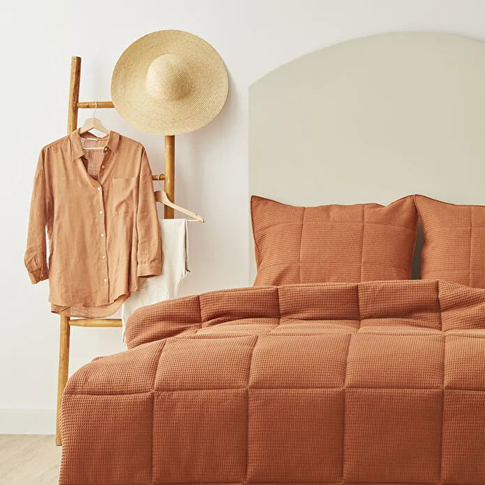 Karaca Home Muse Terracotta Doppelbettdecke Spring Comfort