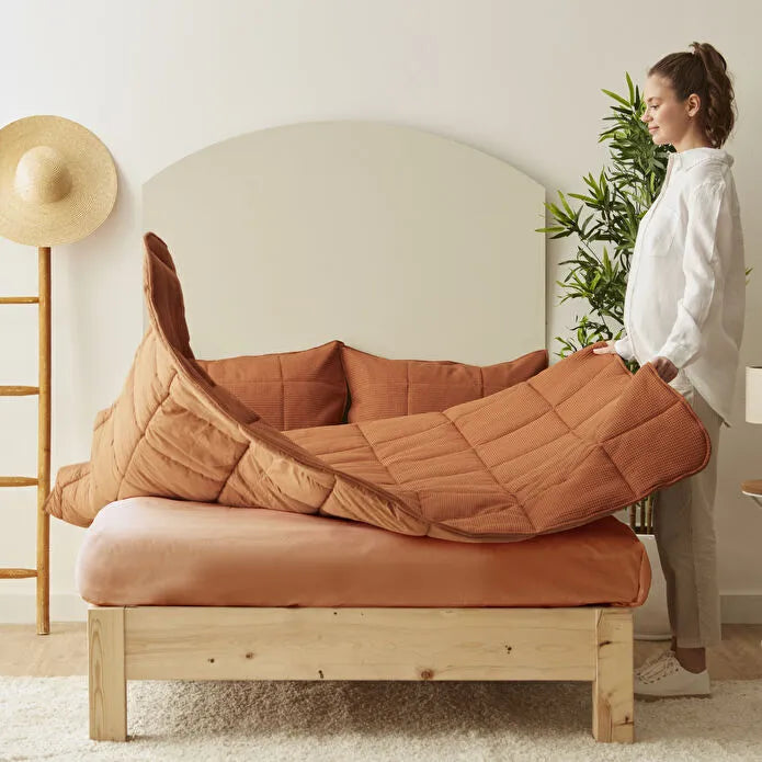 Karaca Home Muse Terracotta Doppelbettdecke Spring Comfort