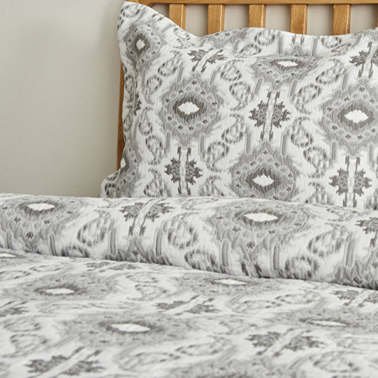 Karaca Home Neos Bettüberwurf 230x240cm, grau-weiß