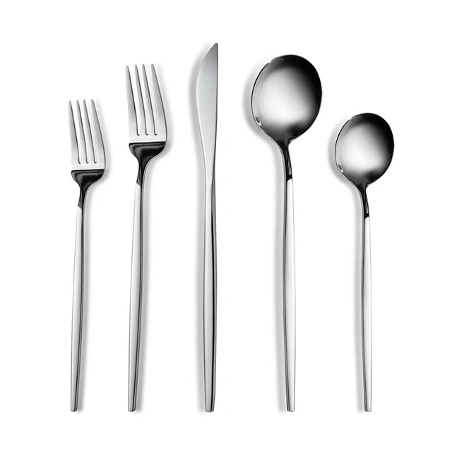 Karaca Orion Platin Besteckset für 6 Personen, 30-tlg