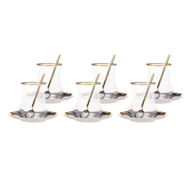 Karaca Pera Gold 18-teiliges Teeset