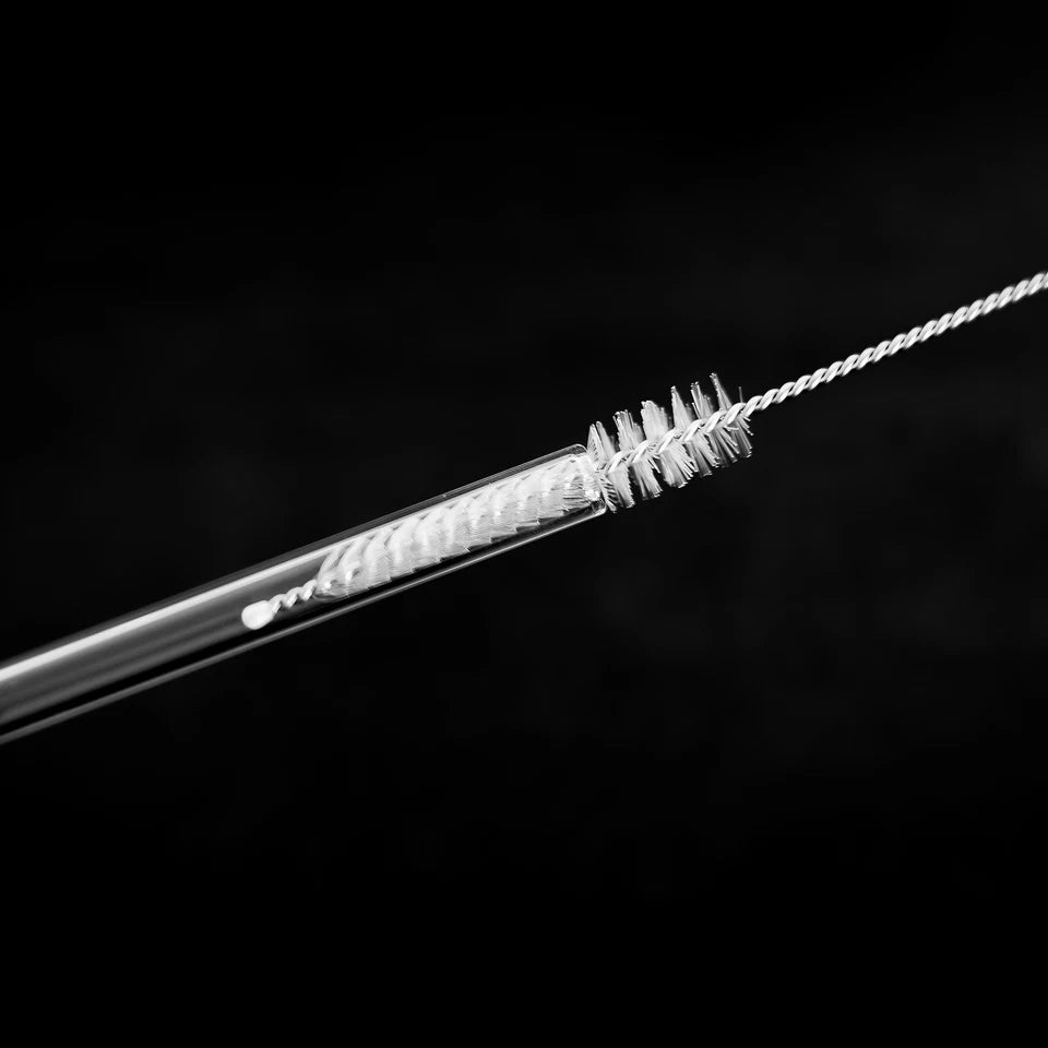 Mulex Glasstrohhalme 6er mit Bürste
