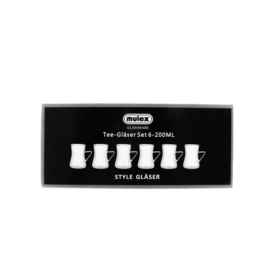 Mulex Style Tee-Gläser 6er Set 200 ml