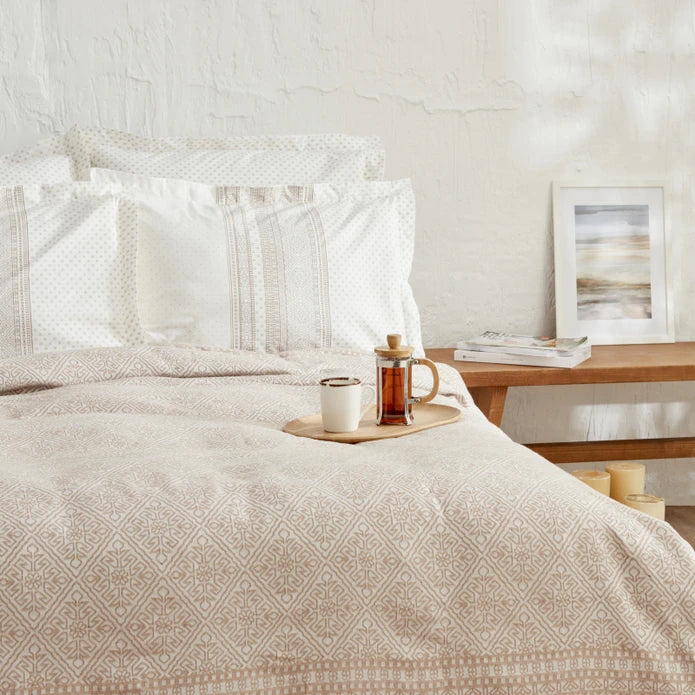Karaca Home Tila Tagesdecken-Set, Beige
