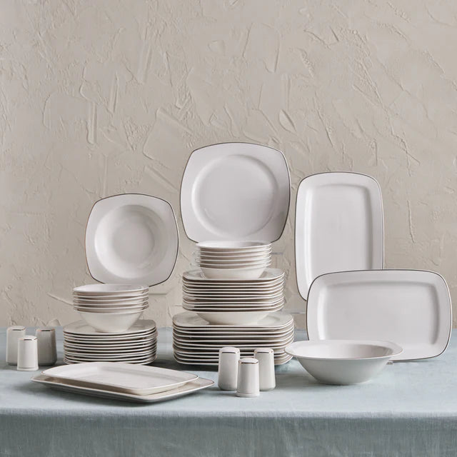 Karaca Timeless Dinner-Set für 12 Personen, 59tlg, Gold