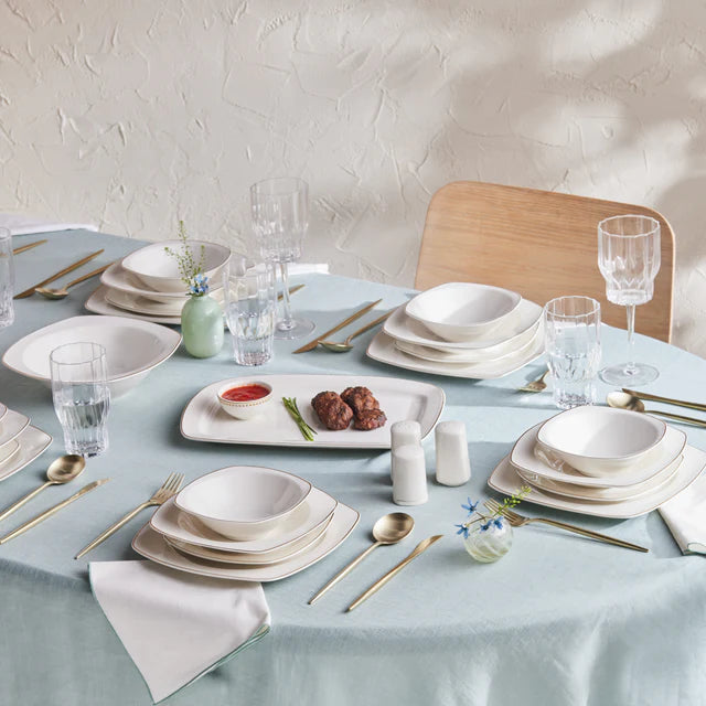 Karaca Timeless Dinner-Set für 12 Personen, 59tlg, Gold