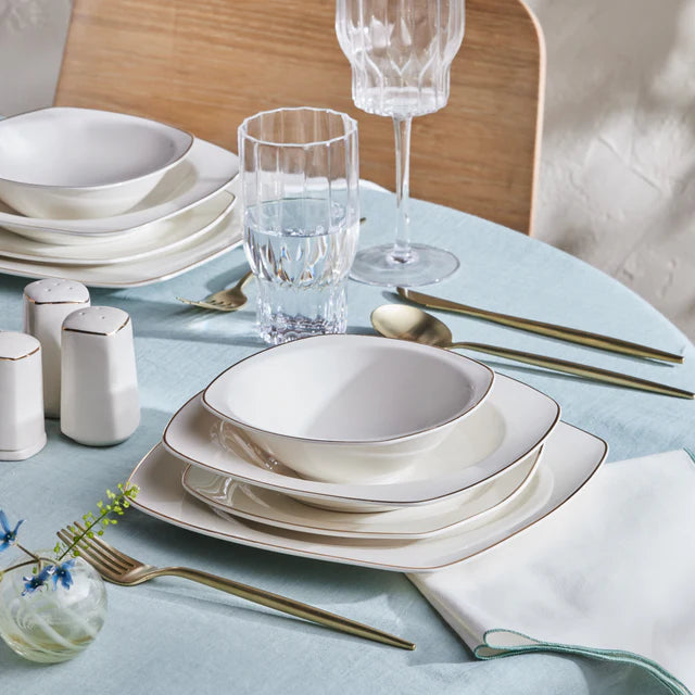 Karaca Timeless Dinner-Set für 12 Personen, 59tlg, Gold