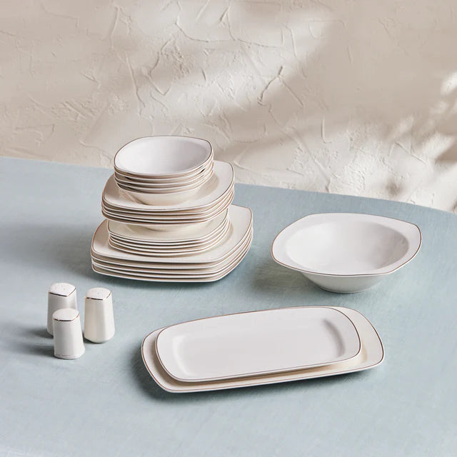 Karaca Timeless Dinner-Set für 12 Personen, 59tlg, Gold