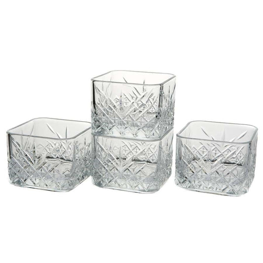 Pasabahce Timeless 4er Glasschale, eckig, 80mm