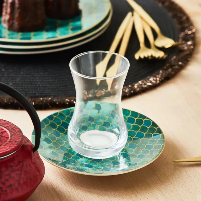 Karaca Zümrüt  Dessert Set für 6 Personen, 18 Teilig