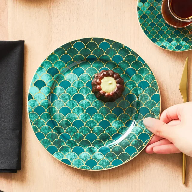 Karaca Zümrüt  Dessert Set für 6 Personen, 18 Teilig